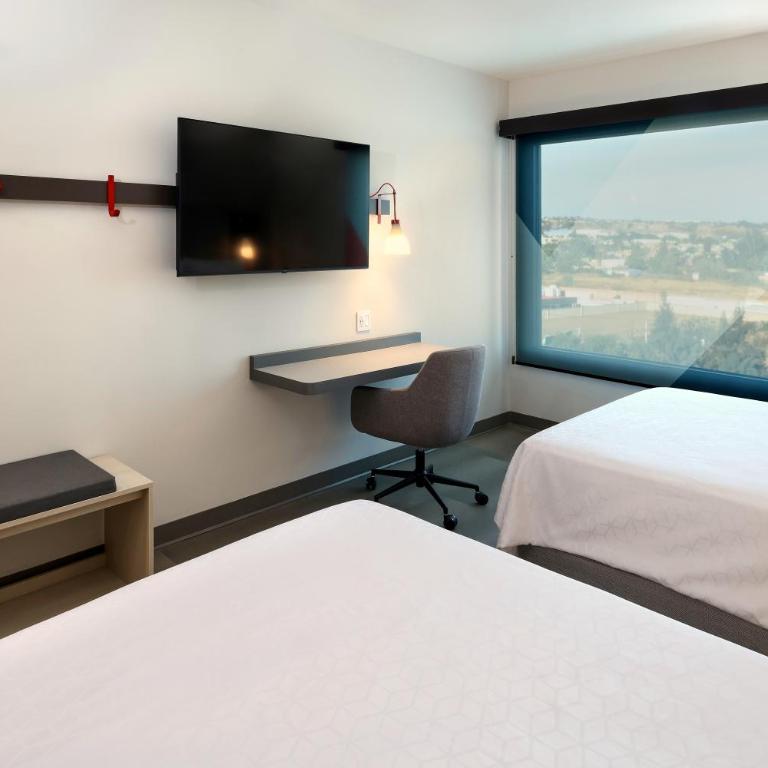 avid hotel Guadalajara Aeropuerto Norte - Habitación Doble Estándar con 2 camas grandes - 3