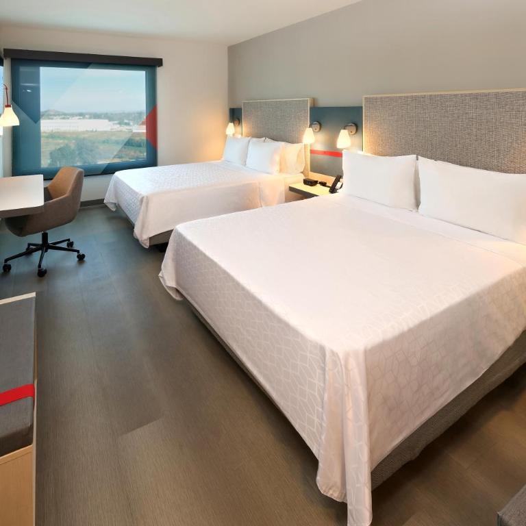 avid hotel Guadalajara Aeropuerto Norte - Habitación Doble Estándar con 2 camas grandes - 2