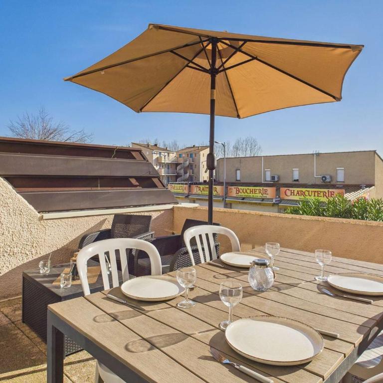 Appartement climatisé avec parking à Marseillan-Plage - FR-1-326-849 - Appartement - 12