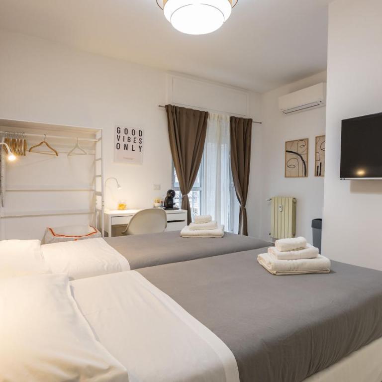 Ostiense Flat&Rooms by Rentbeat - Camera Deluxe Matrimoniale/Doppia con Letti Singoli con Balcone - 13