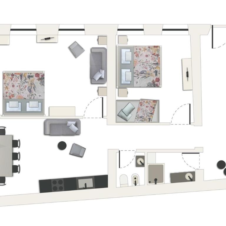 Bogen bistro & apartments - Apartment mit 2 Schlafzimmern - 15