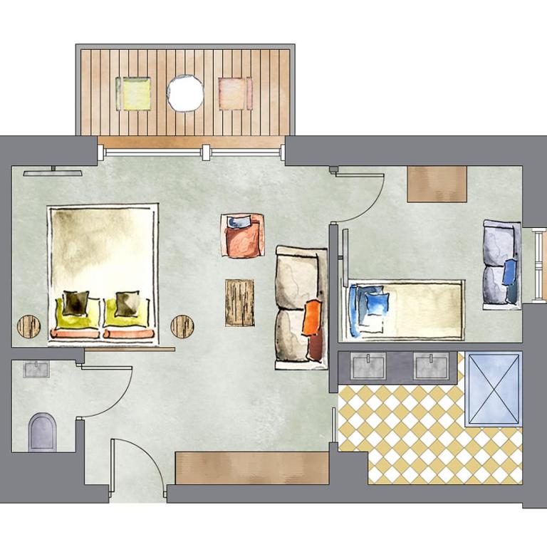 Hotel Kristall - Familienzimmer - 1