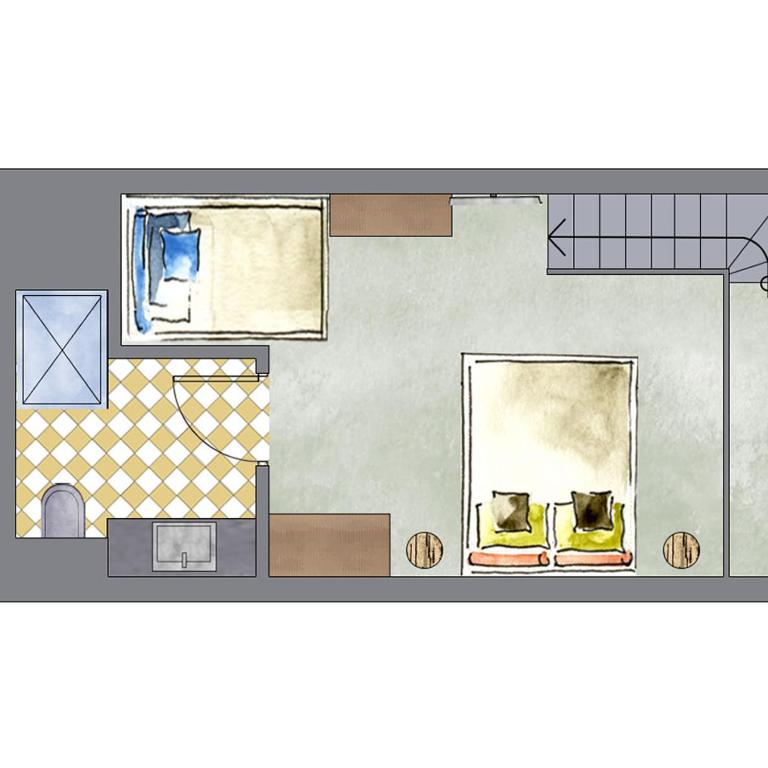 Hotel Kristall - Familienzimmer mit Bergblick - 1