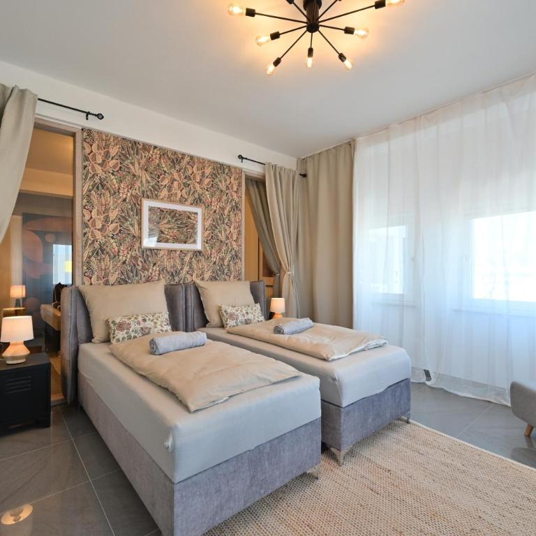 Yello Homes - Luxus Loft für bis zu 7 Personen nähe Airport & Messe, Tischfußball & Whirlpool - Appartamento con 2 Camere da Letto - 4