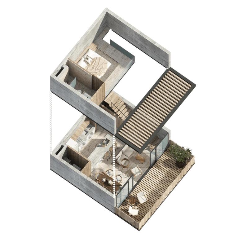 1BR Swim up Loft w Cenote Big Gym Pools - One-Bedroom Apartment - 25