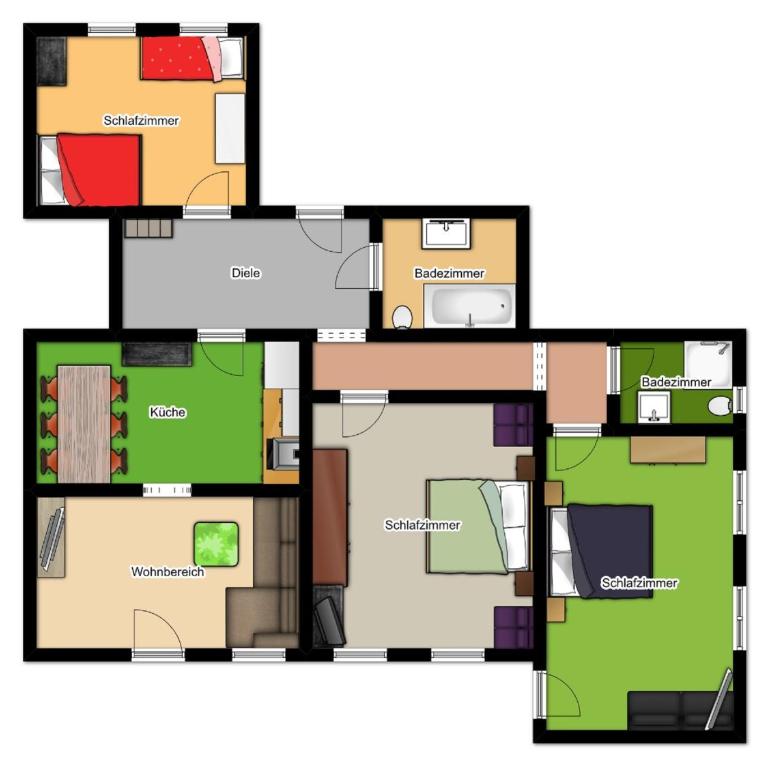 Haus Brandner - Apartment mit 3 Schlafzimmern und Balkon - 13