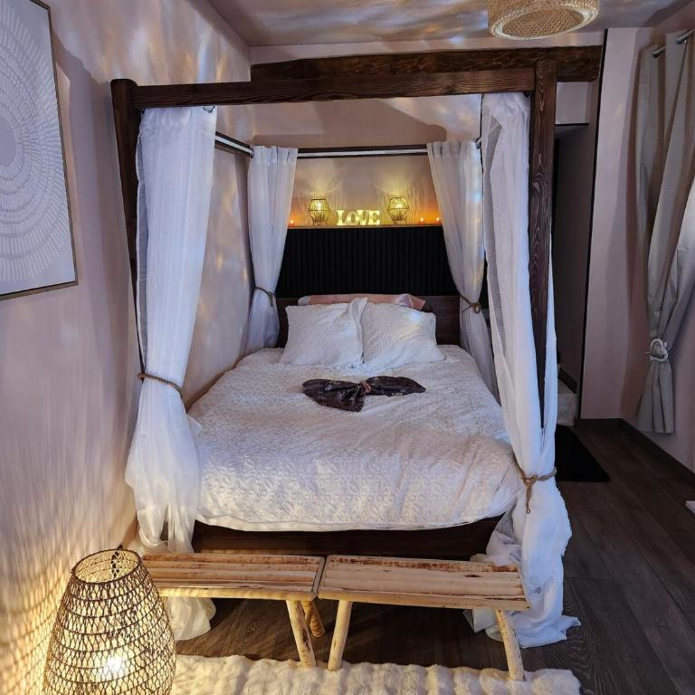 Loveroom Romantique avec Spa et Secret Room - A proximité des Lacs - La Mure - Appartement 1 Chambre - 12