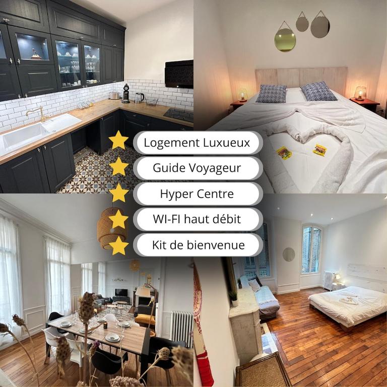 Vesle magnifique T4 hyper centre 6 personnes - Appartement 3 Chambres - 24