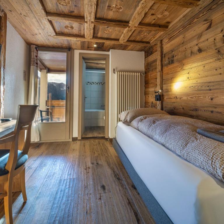 Hôtel Le Grand Chalet - Standard Einzelzimmer mit Balkon und Bergblick - 3