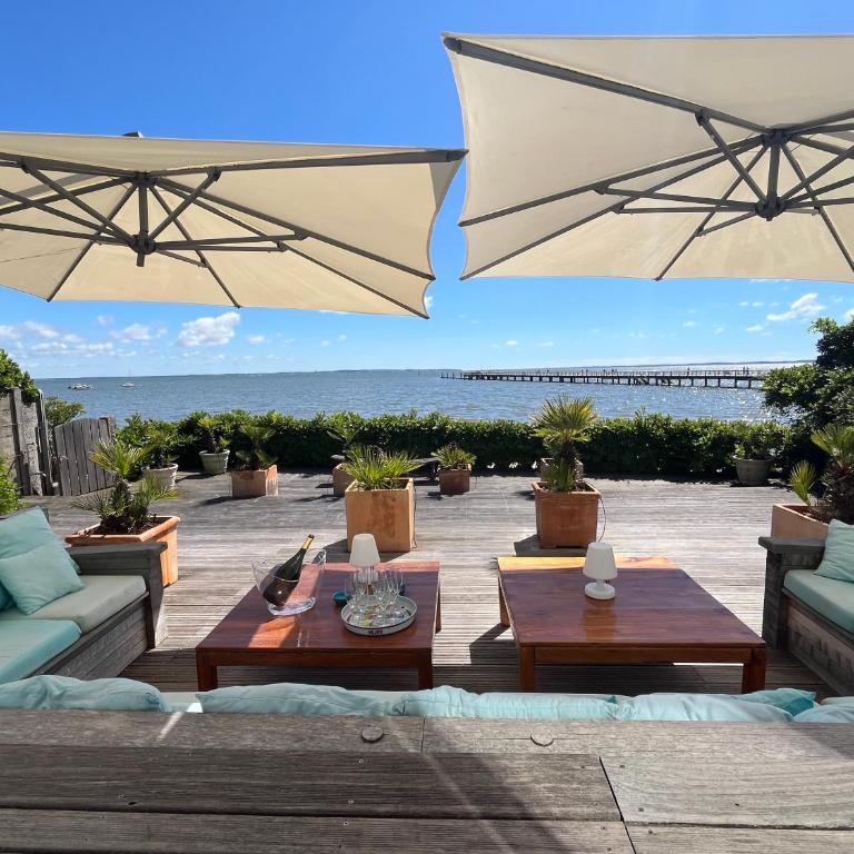Villa front Bassin, accès plage privée, piscine - Villa - Vue sur Mer - 25