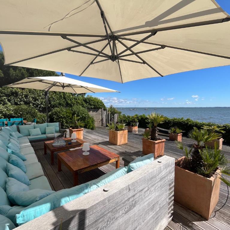 Villa front Bassin, accès plage privée, piscine - Villa - Vue sur Mer - 51