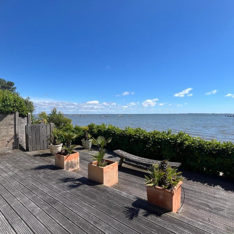 Villa front Bassin, accès plage privée, piscine - Villa - Vue sur Mer - 54