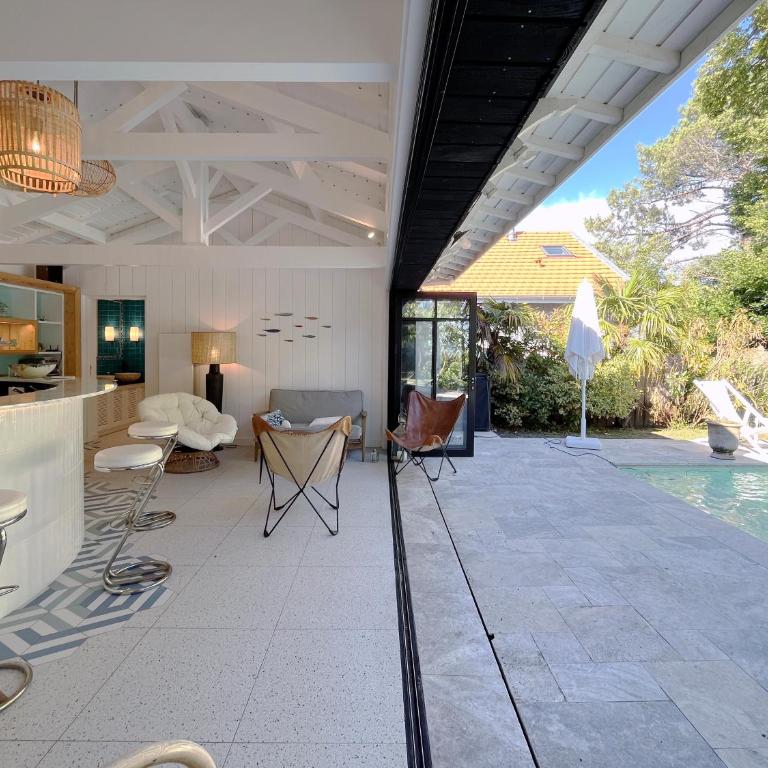 Villa front Bassin, accès plage privée, piscine - Villa - Vue sur Mer - 6