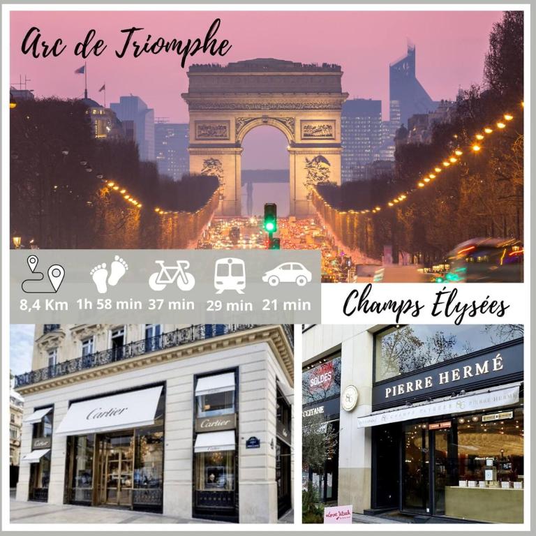 Nice Apartment with amazing view of Paris plus Parking - Two-Bedroom Apartment with City View - 34