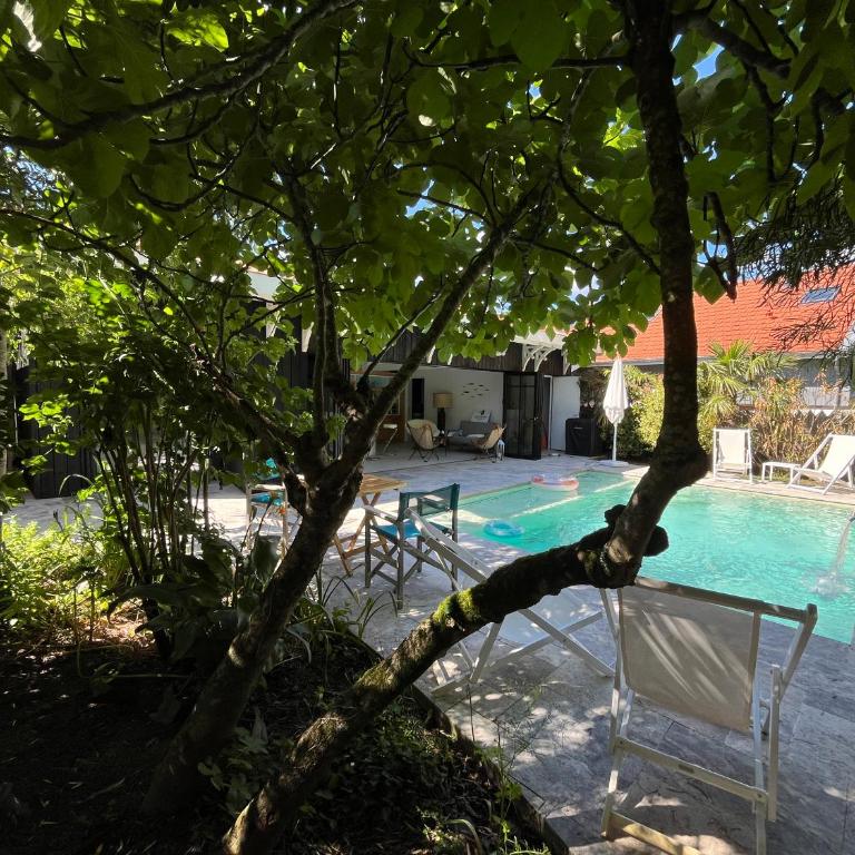 Villa front Bassin, accès plage privée, piscine - Villa - Vue sur Mer - 27