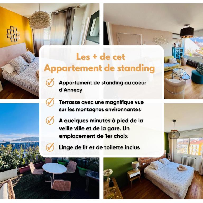 Le photographe- Appt de standing entre gare et lac - Apartamento de 2 dormitorios con vistas a la montaña - 1