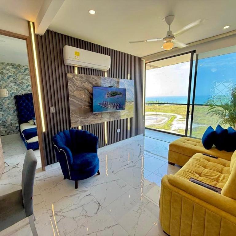 Lujoso apto con vista al mar, en salinas del mar - Apartamento de 2 dormitorios - 70