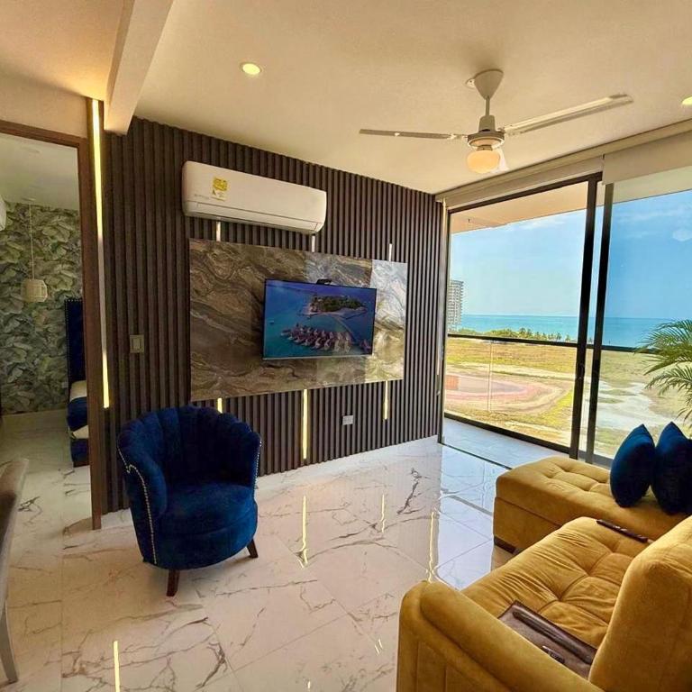 Lujoso apto con vista al mar, en salinas del mar - Apartamento de 2 dormitorios - 73