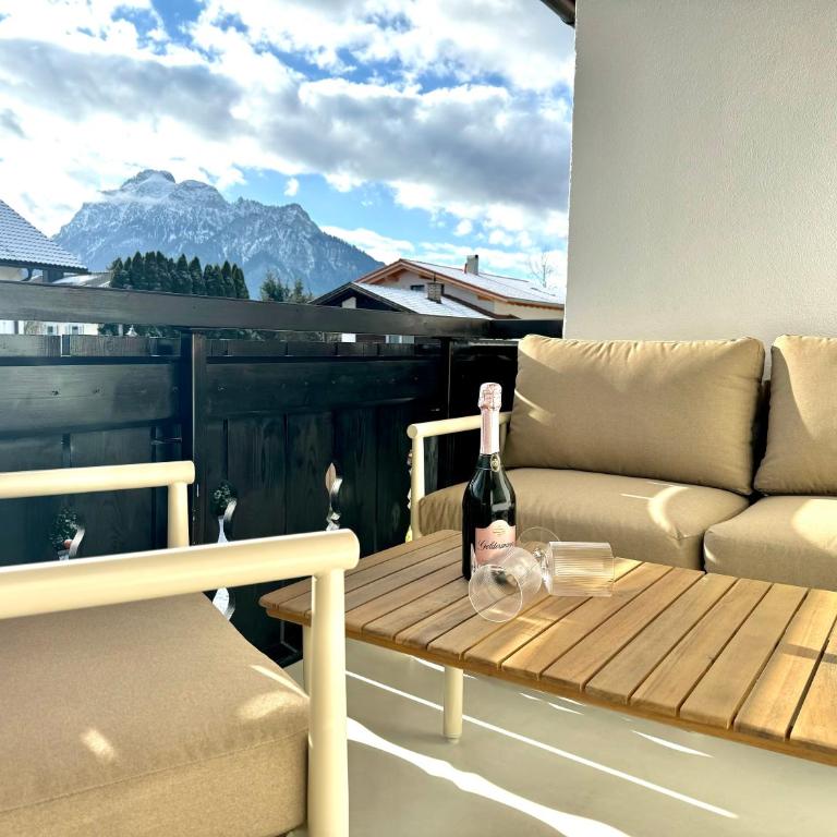 Modernes Apartment nähe Neuschwanstein I Bergblick - Appartamento con 2 Camere da Letto e Balcone - 8