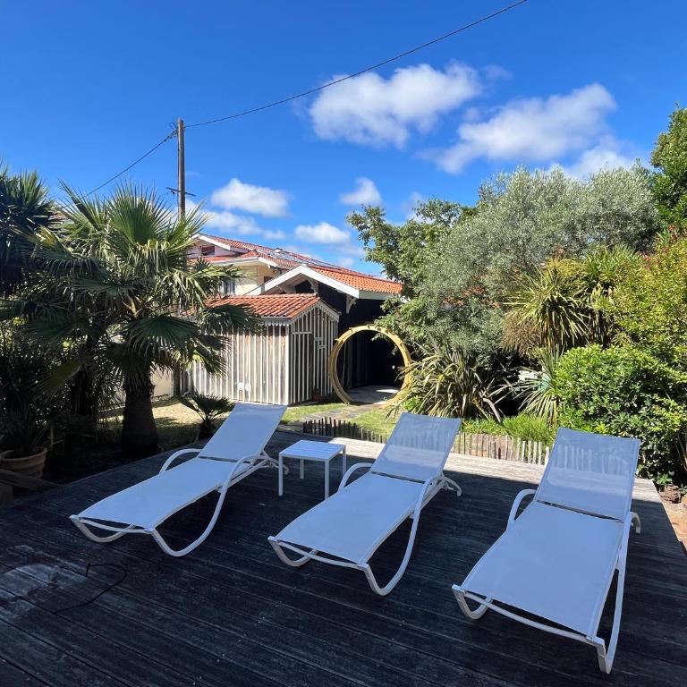 Villa front Bassin, accès plage privée, piscine - Villa - Vue sur Mer - 33
