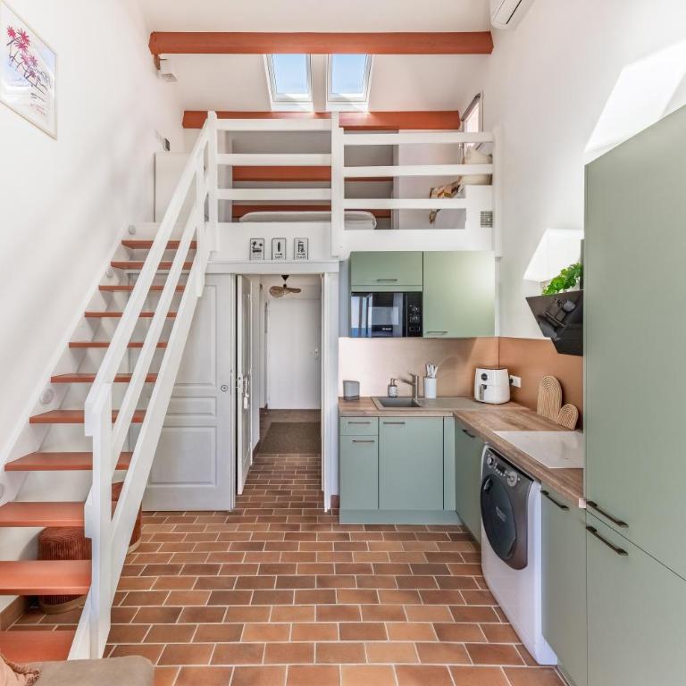 Appart le Grand Bleu Saint Aygulf - Apartment mit 2 Schlafzimmern, einem Balkon und Meerblick - 12