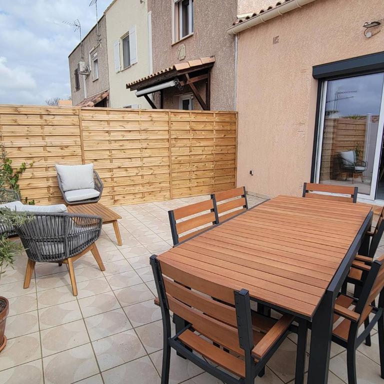 Belle villa climatisée avec Wifi, 2 chambres et jolie terrasse aménagée, à 3km de la plage à PORTIRAGNES LXCHARD7 - Maison 2 Chambres - 14