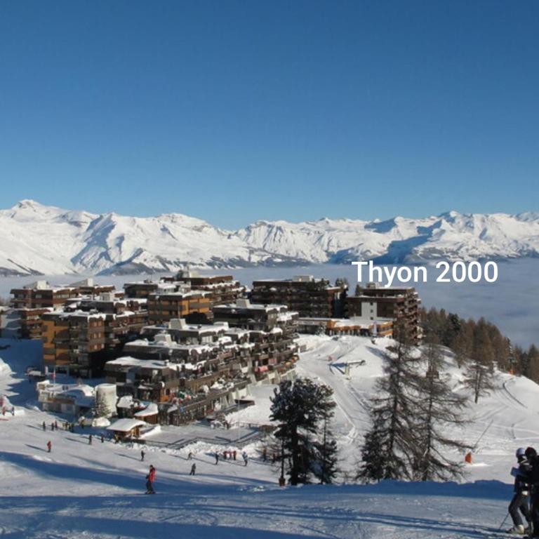 Thyon 2000, Vex, Les Collons, studio Velan 218 - Apartment mit Blick auf die Berge - 15