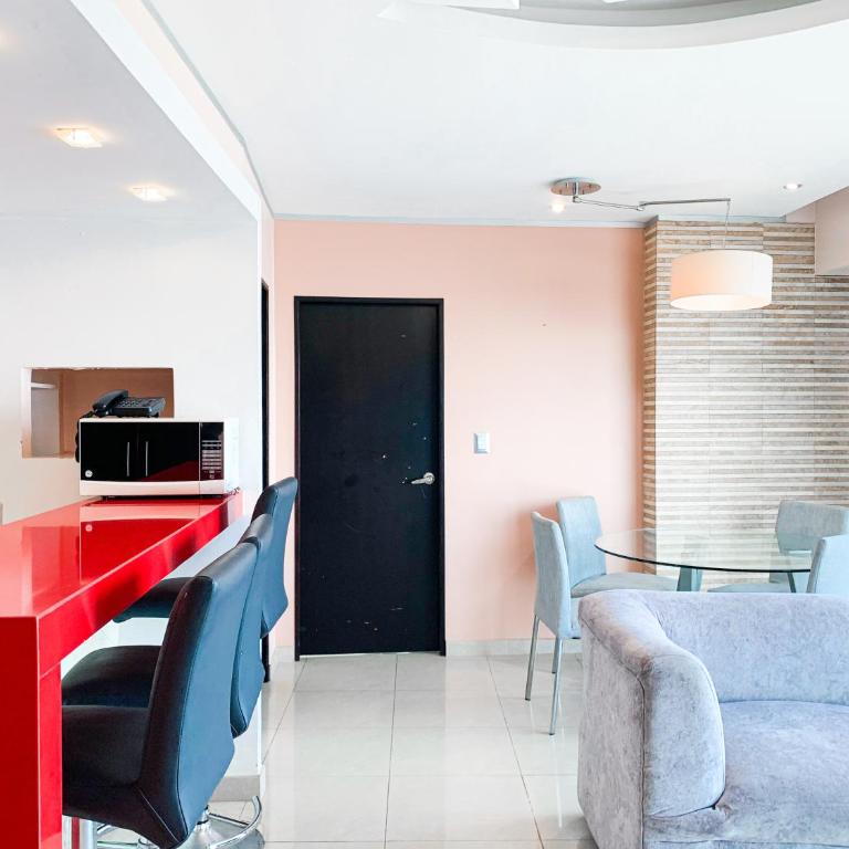 Departamento con Piscina, Jacuzzi y GYM - Two-Bedroom Apartment with River View - 28