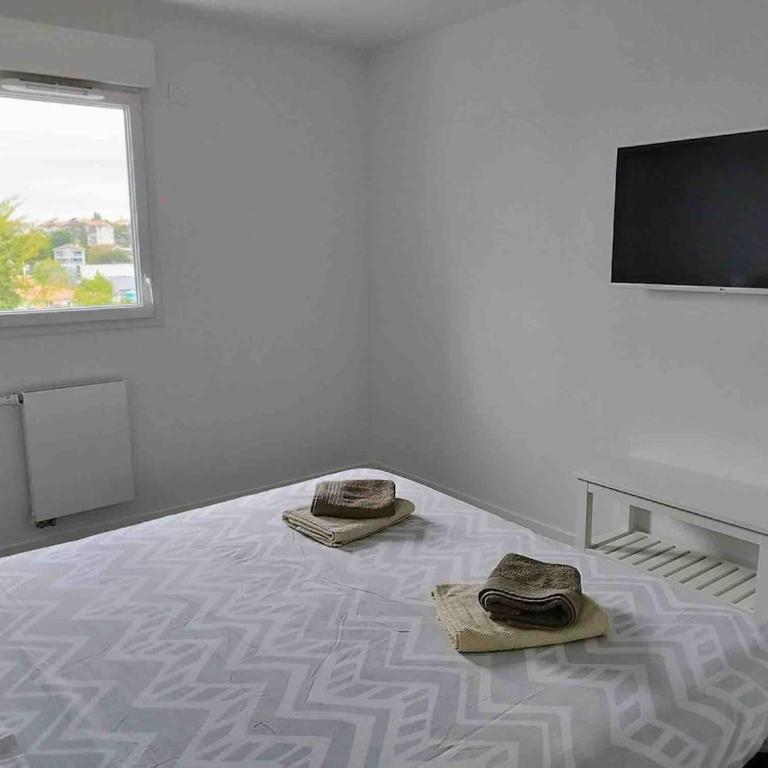 T2 centre ville Anglet dernier étage parking en sous-sol WIFI smart TV serviettes et draps inclus - Apartment mit 1 Schlafzimmer - 15