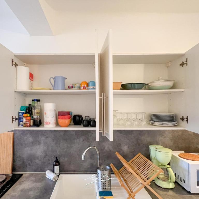 Lo Duplex Climatisé avec Terrasse 4 couchages au Cœur de Toulon - Appartamento con 1 Camera da Letto - 13