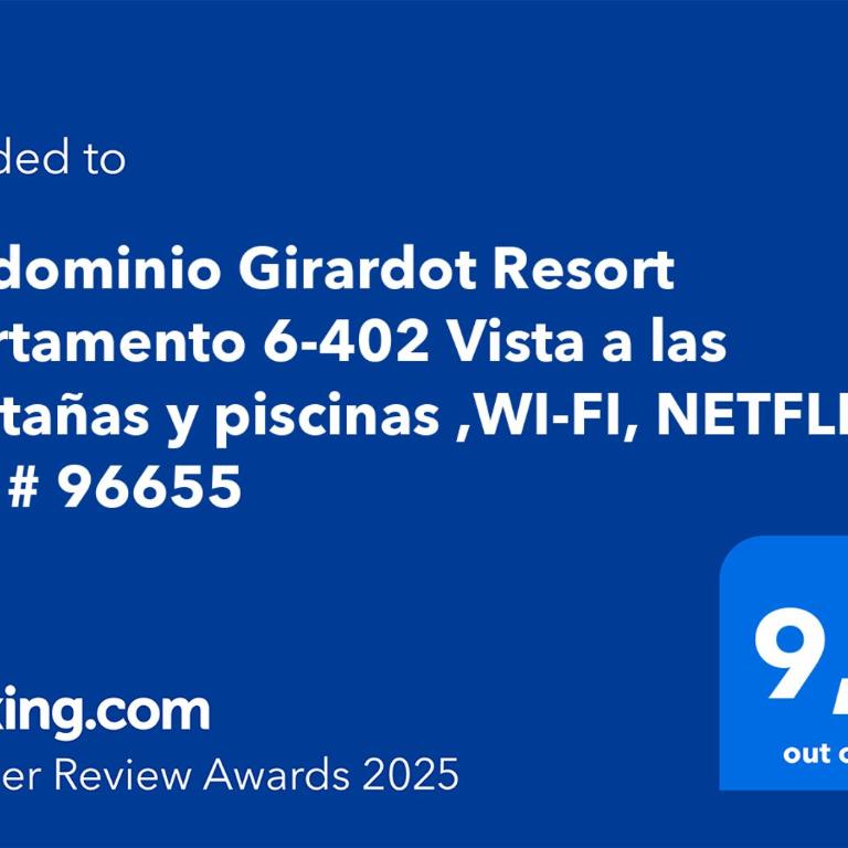 Condominio Girardot Resort Apartamento 6-402 Exclusiva vista panorámica-wi-fi - Apartamento con vistas a la piscina - 14