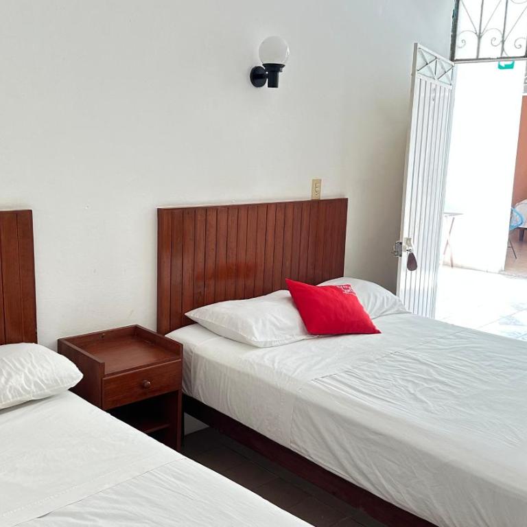 Arena Surf Hotel, Puerto Escondido - Habitación con 2 camas grandes - 4