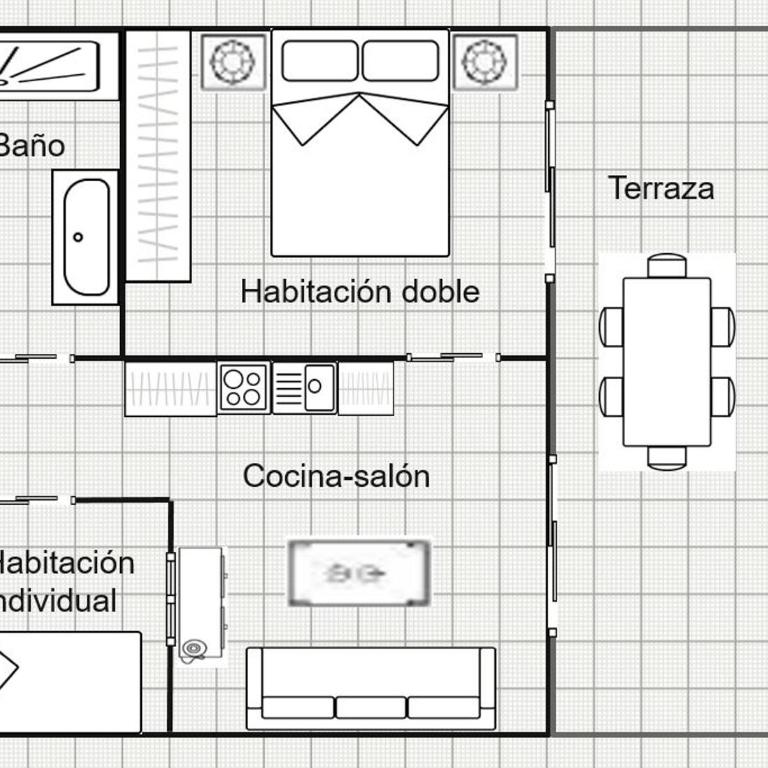 Apartamento céntrico con piscina Neptuno - Apartamento de 2 dormitorios - 20