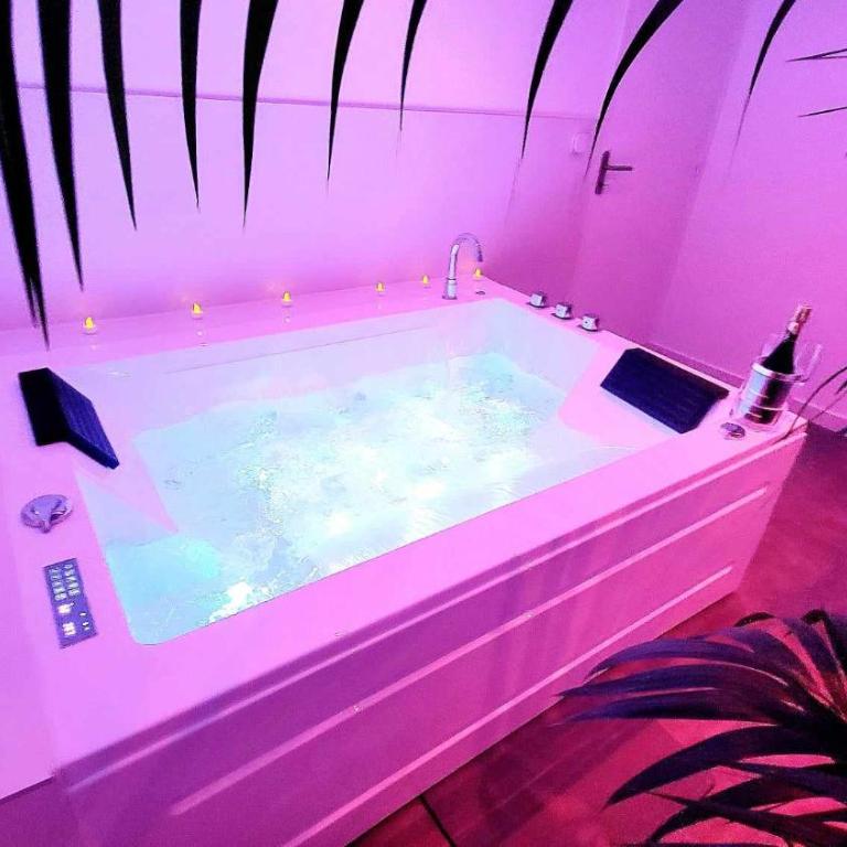 Appart SPA 80m2 avec terrasse balcon jacuzzi et sauna privatif en hyper centre Place Drouet d'Erlon - Appartamento con 1 Camera da Letto - 22