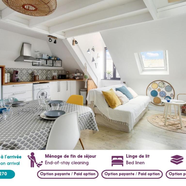 Appartement pour 4 à 200m de la plage du Prieuré - Apartment - 2