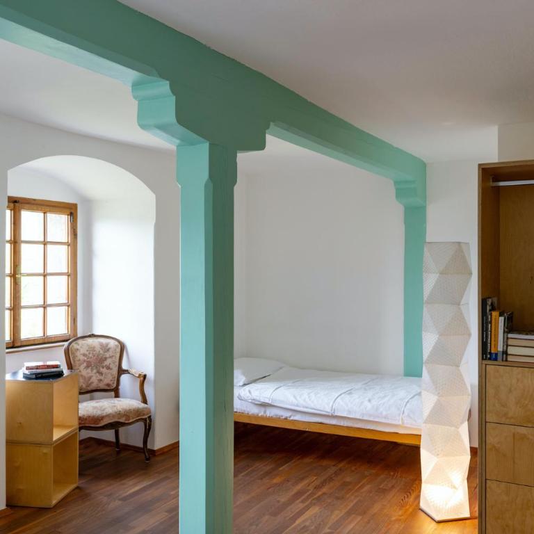 Castel Pergine - Habitación Doble Estándar con vistas al jardín - 2 camas - 4