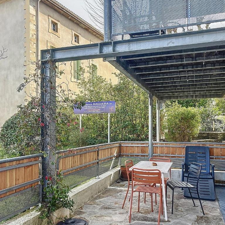 Charmant F2 avec Terrasse, Proche Thermes et Centre-Ville - Animaux Bienvenus, Wifi Inclus - FR-1-451-205 - Apartamento de 1 dormitorio - 20