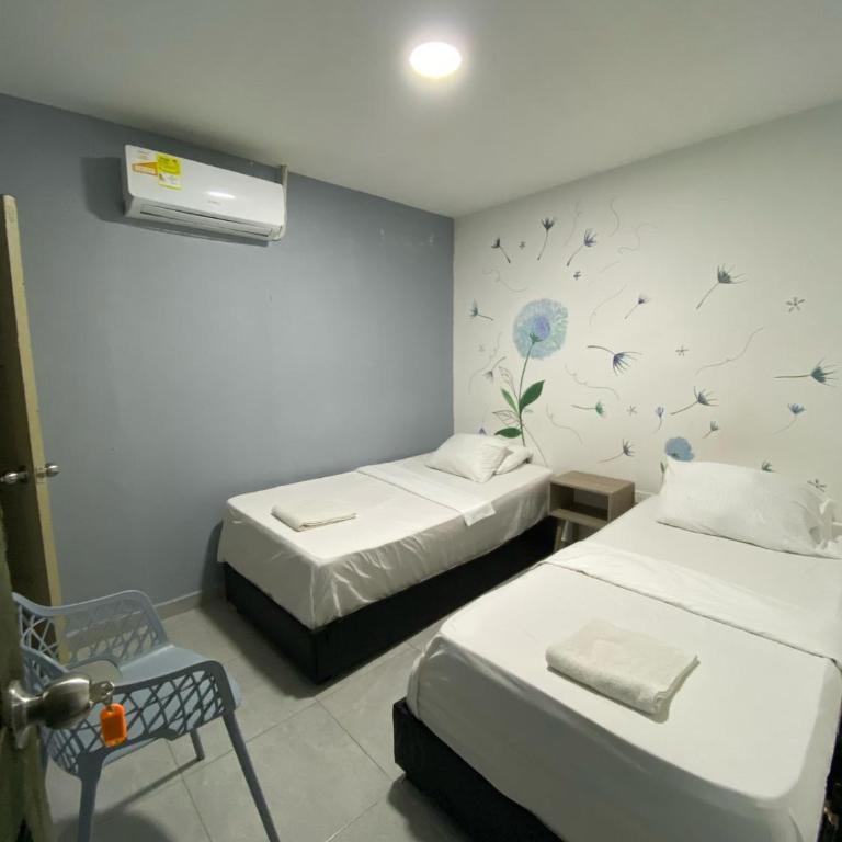 CasaHotel RIOMAR - Habitación Doble - 2 camas - 3