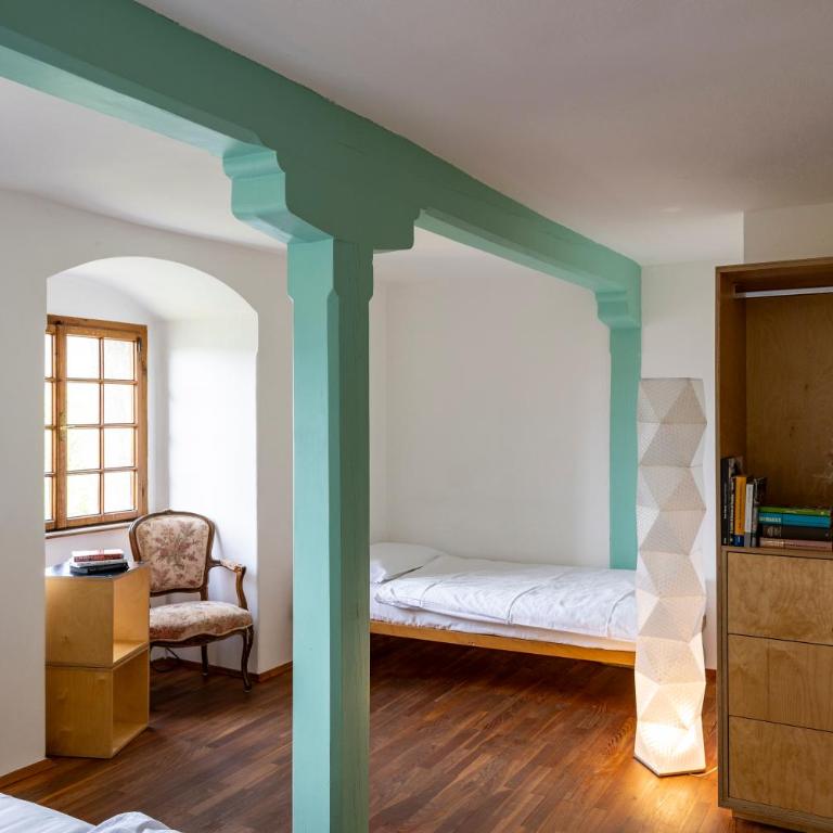 Castel Pergine - Habitación Doble Estándar con vistas al jardín - 2 camas - 6