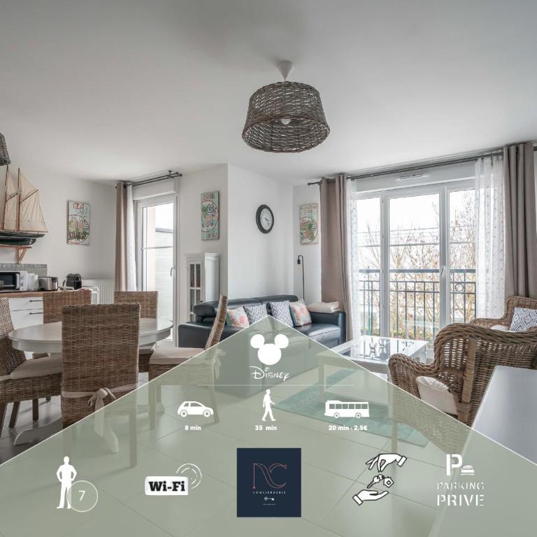 *Disneyland-Paris* 7pers, Wifi, Netflix, parking - Appartement 2 Chambres - 1
