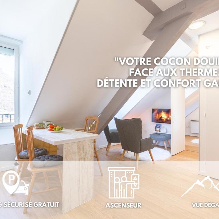 Le Perchoir, avec parking, face aux Thermes - Appartamento con 1 Camera da Letto - 1