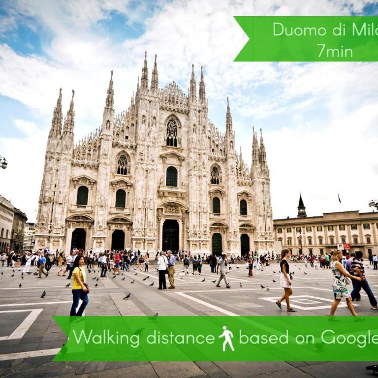 San Babila Duomo View with Shared Rooftop Terrace - Appartamento con 1 Camera da Letto - 60