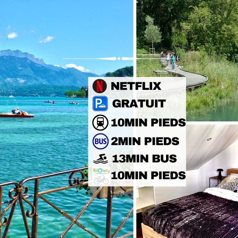 Annecy calme proche centre parking gratuit - Studio - 15