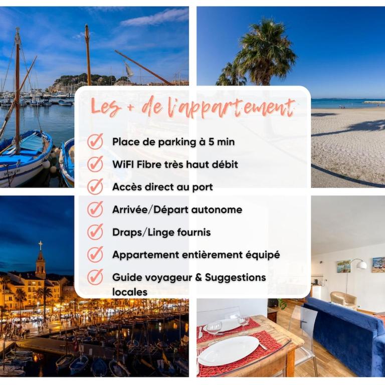 Le Cocon Cavet T3 cœur village Marché & Port - Apartment mit 2 Schlafzimmern - 5