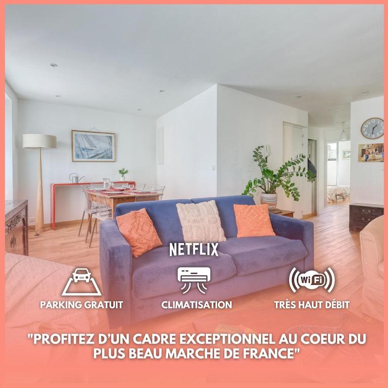 Le Cocon Cavet T3 cœur village Marché & Port - Apartment mit 2 Schlafzimmern - 1