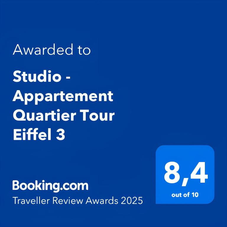 Studio - Appartement Quartier Tour Eiffel 3 Free Netflix - Appartement avec Douche - 12