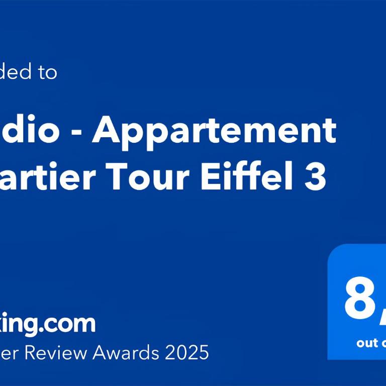 Studio - Appartement Quartier Tour Eiffel 3 Free Netflix - Appartement avec Douche - 11