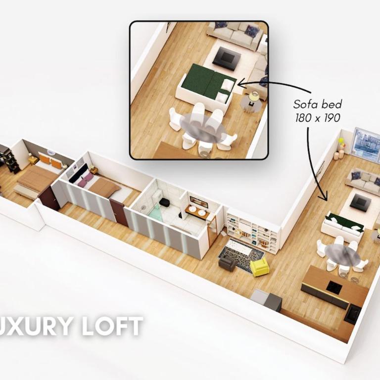 LE LUXURY LOFT - CENTER l DECEMBER MAR-KET l EUROPEAN PARLIAMENT l PARKING l NETFLIX - SPACIOUS & UNIQUE - LE LUXURY LOFT - CENTRE l MARCHÉ DE NOËL l PARLEMENT EUROPÉEN l PARKING l NETFLIX - SPACIEUX & UNIQUE - Two-Bedroom Apartment - 5