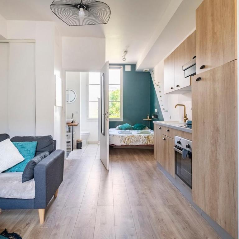 Le Vin Quatre - Studio proche Dordogne et parking privatif - Apartment mit 1 Schlafzimmer - 7