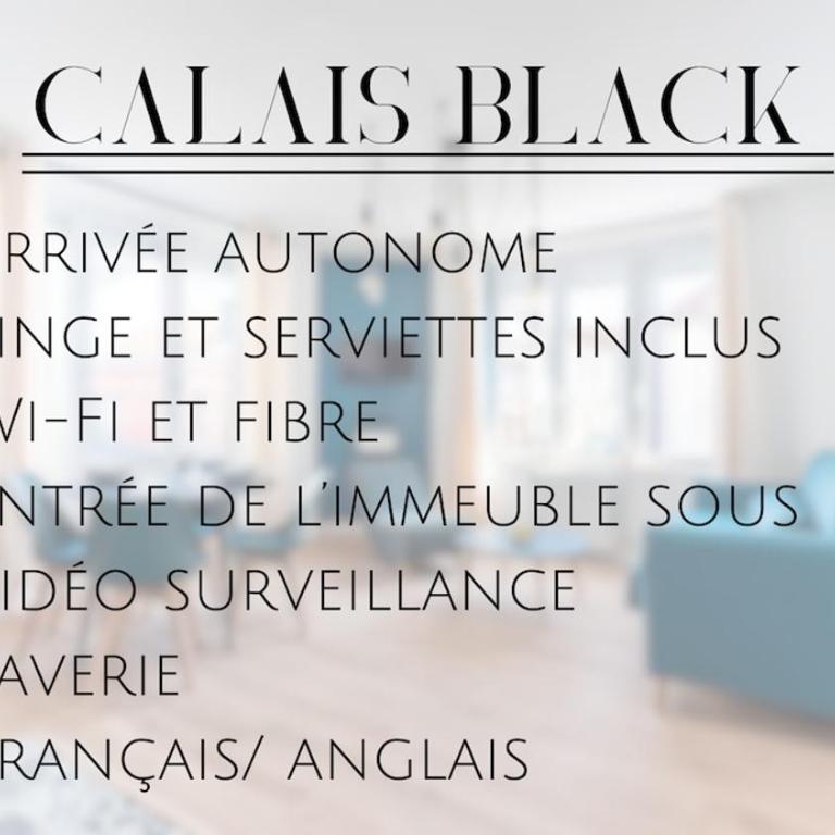 CalaisBlack 2-4 personnes Centre Ville - Appartement 1 Chambre - 13